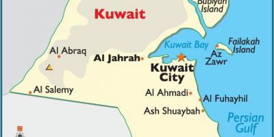 Kuwait mapa completo