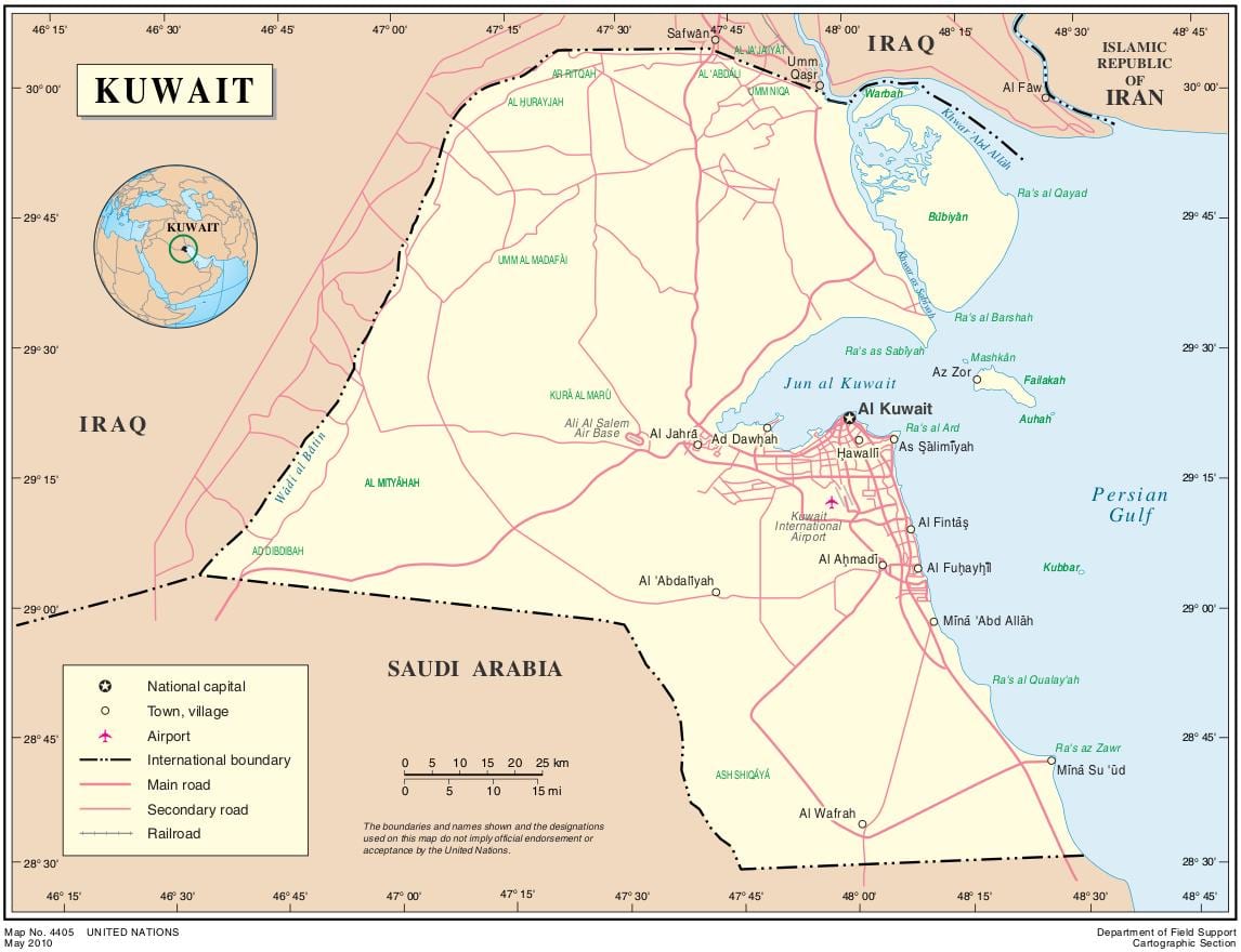 mapa de kaifan estádio de kuwait