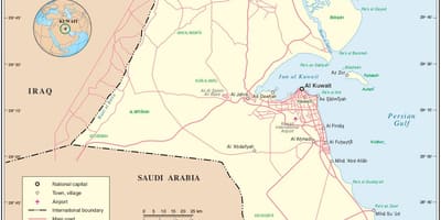 Mapa de west mishref kuwait 